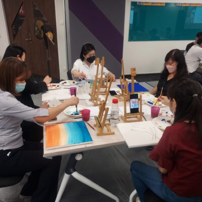 Participants enjoying their art jamming session.